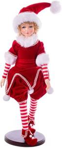 lot 793 image: Vickerman 18 Red Peppermint Fairy Girl with Stand - KV211439