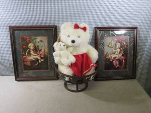 lot 6 image: (EC1) 2 Framed Wall Decor - Decorat...