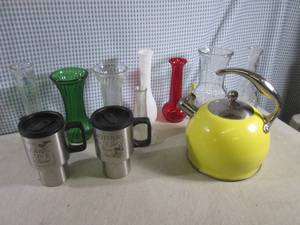 lot 137 image: (G-1) Sotya Tea Pot - Assorted Vase...