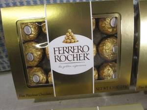 lot 163 image: (B-1) 4 Boxes Ferrero Rocher Fine H...