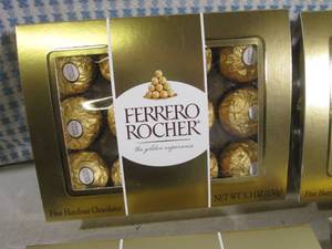 lot 164 image: (B-1) 4 Boxes Ferrero Rocher Fine H...