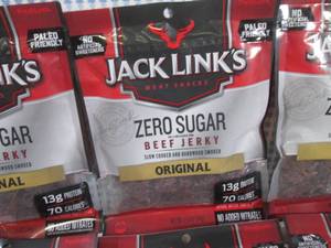 lot 201 image: (B-2) 6 Bags Jack Links Zero Sugar ...