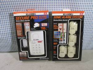 lot 243 image: (H-1) 2 Bell & Howell Alarm Systems...