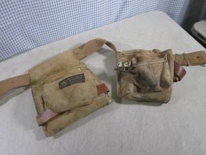 lot 296 image: (BSB) Tool Belt with Leather Pouche...