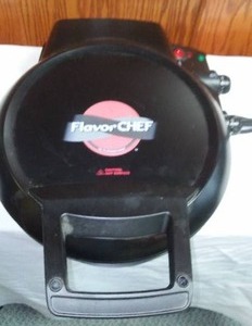 lot 2 image: Flavor Chef Electric Covered Griddle  Excellent