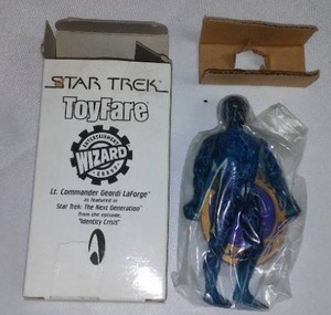 lot 12 image: Star Trek Toy Fare Giordi LaForge  New In Box