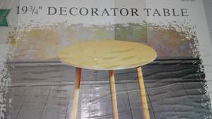 lot 28 image: Decorator Table And Glass Top - New In Box