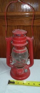 lot 33 image: 10 Inch Swallow Brand Lantern.