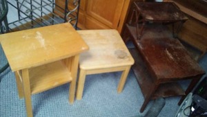 lot 63 image: (3) Vintage Tables