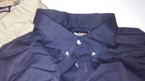 lot 116 image: (3) 5XL Bulwark Long Sleeve Work Shirts.