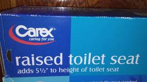 lot 131 image: Carex Raised Toilet Seat