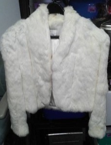 lot 138 image: Bermans Fur Jacket Womens Medium, Bleached Rabbit.