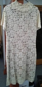 lot 139 image: Vintage Lace Dress and liner.