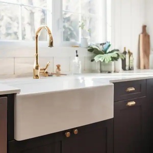 lot 109 image: SINKOLOGY Bradstreet II Farmhouse Apron Front Fireclay 30 in. Single Bowl Kitchen Sink in Crisp White