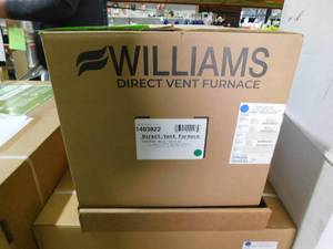 lot 60 image: New Williams Direct-Vent Gravity Wall Heater 14,000 BTUH, 65% AFUE, Natural Gas