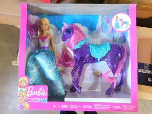 lot 120 image: (6) Barbie Dreamtopia Princess Doll and Purple Unicorn Doll playset, 2 Pieces