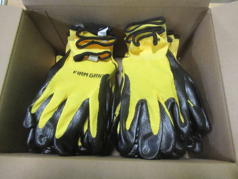 (20 Pack) Firm Grip Nitrate Coated Gloves. - SOLD AS IS