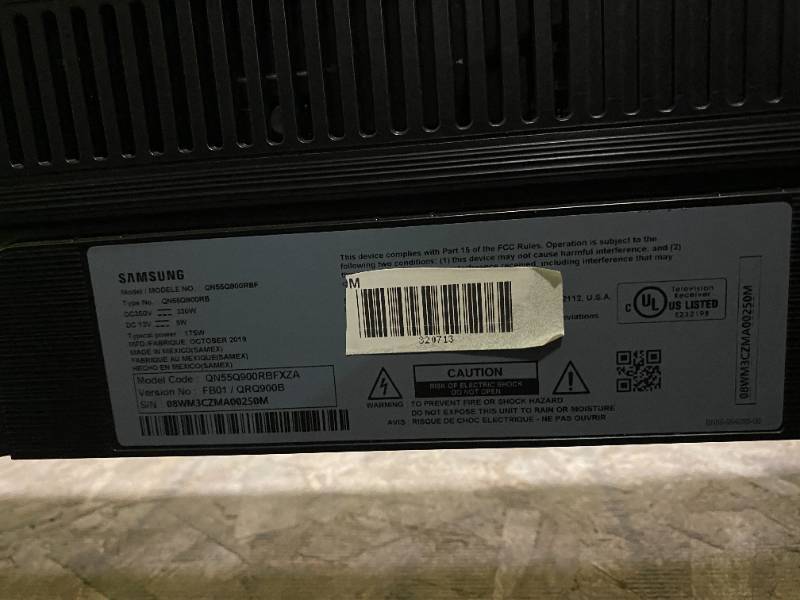 SAMSUNG QN55Q900RBF 55 Inch 8K UHD QLED HDR Smart TV (TECHNICIAN TESTED LIKE-NEW) - $2,499.99 Retail In Very Nice Working Condition LOW RESERVE OF $1,000.00