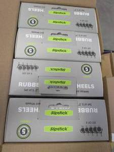 LOT OF 4 BOXES Slipstick (Set of 5) 2 Rubber Castor Wheels for Office Chairs