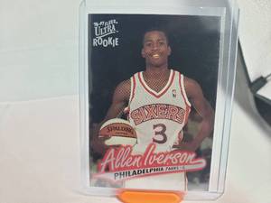 Allen Iverson Fleer Ultra Rookie Card #82