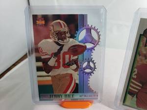 49ers Legends Jerry Rice Topps Stadium Club Die Cut F1B, O.J. Simpson Topps #170