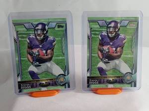 Stefon Diggs Lot of 2 Rookie Cards Topps 452