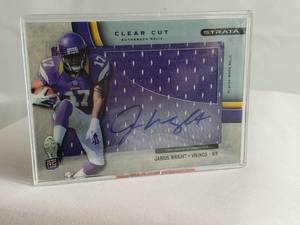 Jarius Wright Autograph Patch Rookie Card Topps Clear Cut CCAR-JW