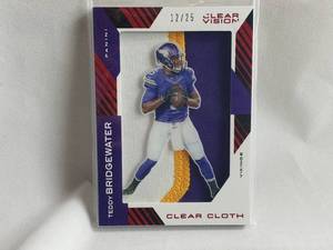 Teddy Bridgewater Panini Clear Vision Clear Cloth Numbered 12 of 25