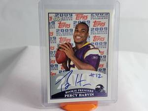 Percy Harvin Autograph Rookie Premiere Card Topps RPA-PH