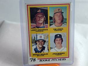 78 Rookie Pitchers Jack Morris, Mickey Mahler, Tim Jones, Larry Andersen Topps 703