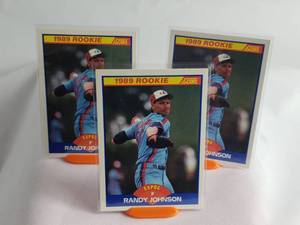 Lot of 3 Randy Johnson Rookie Cards Score #645