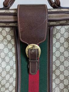 lot 30 image: Vintage Gucci Canvas Travel Bag