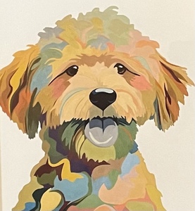 lot 81 image: Pretty Puppy Print by Sar