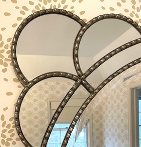 lot 84 image: Gorgeous Wall Mirror with Metal Edging