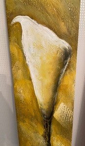 lot 174 image: Pair of Tall Floral Canvas Prints