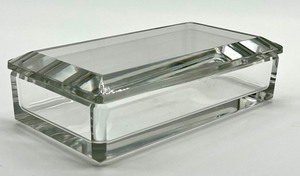 lot 230 image: Val Lambert Crystal Lidded Decorative Container