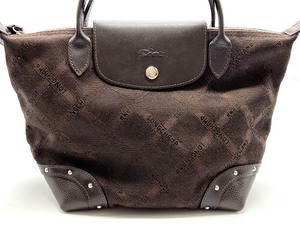 lot 224 image: Longchamp Logo Canvas Tote