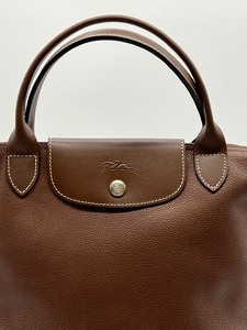 lot 223 image: Longchamp Brown Leather Tote
