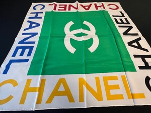 lot 209 image: Vintage Color Block Chanel Scarf