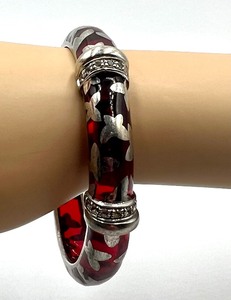lot 226A image: Lovely Angelique de Paris Hinged Cuff Bracelet