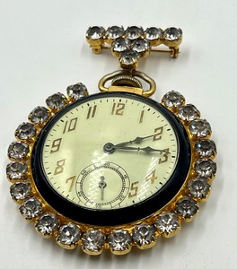 lot 225A image: Vintage Pocket Watch with Rhinestones
