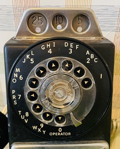 lot 27A image: Vintage Automatic Electric Company Pay Phone (no key)