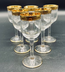 lot 446 image: Charming Cordial and Shot Glasses