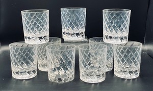 lot 443 image: Spectacular Swirled Designed Low Ball Glassware