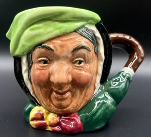 lot 406 image: Royal Doulton Toby Filpots, Saircy Gamp and Can Cuttle Small Toby Mugs