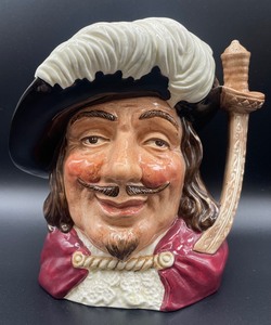 lot 404 image: Royal Doulton Porthos and The Bootmaker Toby Mugs