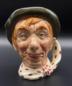 lot 403 image: Trio of Royal Doulton Pied Piper, Dick Turpin and Jarge Toby Mugs
