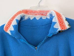 lot 285 image: Colorful Vintage Sweater Poncho
