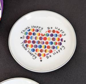 lot 294 image: Brighton Happy Hearts Porcelain Coaster Set