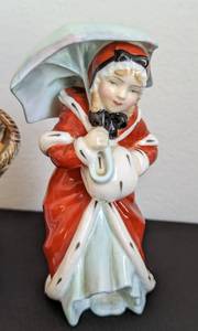 lot 296 image: Royal Doulton Miss Muffet and Orange Lady Figurines